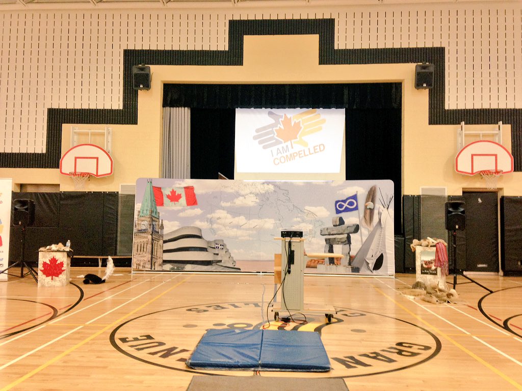iamcmovement's tweet photo. Before the students come in.....#YouB4Me #iamcompelled #CanadianHeritage #ResponsibleCitizenship https://t.co/Rh2MF3qrMZ