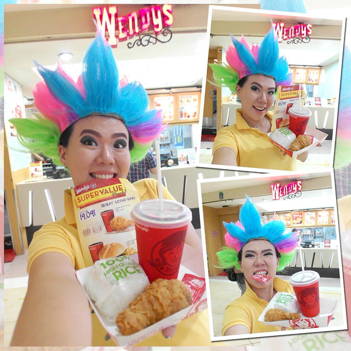 baby_maybeline's tweet photo. #SuperValuePack #WendysIndonesia "ENAK.. KENYANG.. HEMAT.." @Wendys_ID Guys, jgn lupa ikut @ree_gita @StellaYohanna https://t.co/sZrRyBdny4