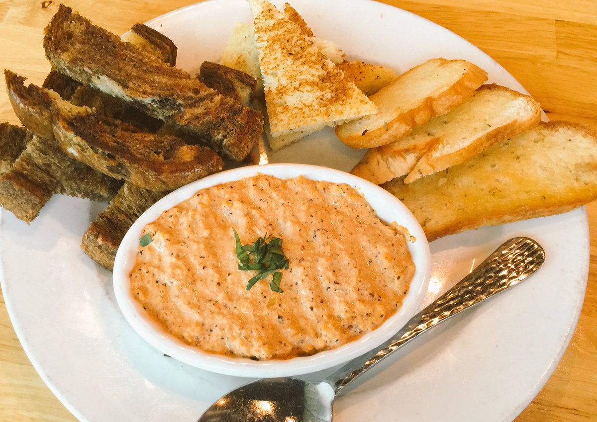 shawnbrown's tweet photo. Got to sample some delicious Lionfish Dip made by @EdibleInvaders with @lindybrownogc at @PotRoastPinot https://t.co/uqncLLn6FY