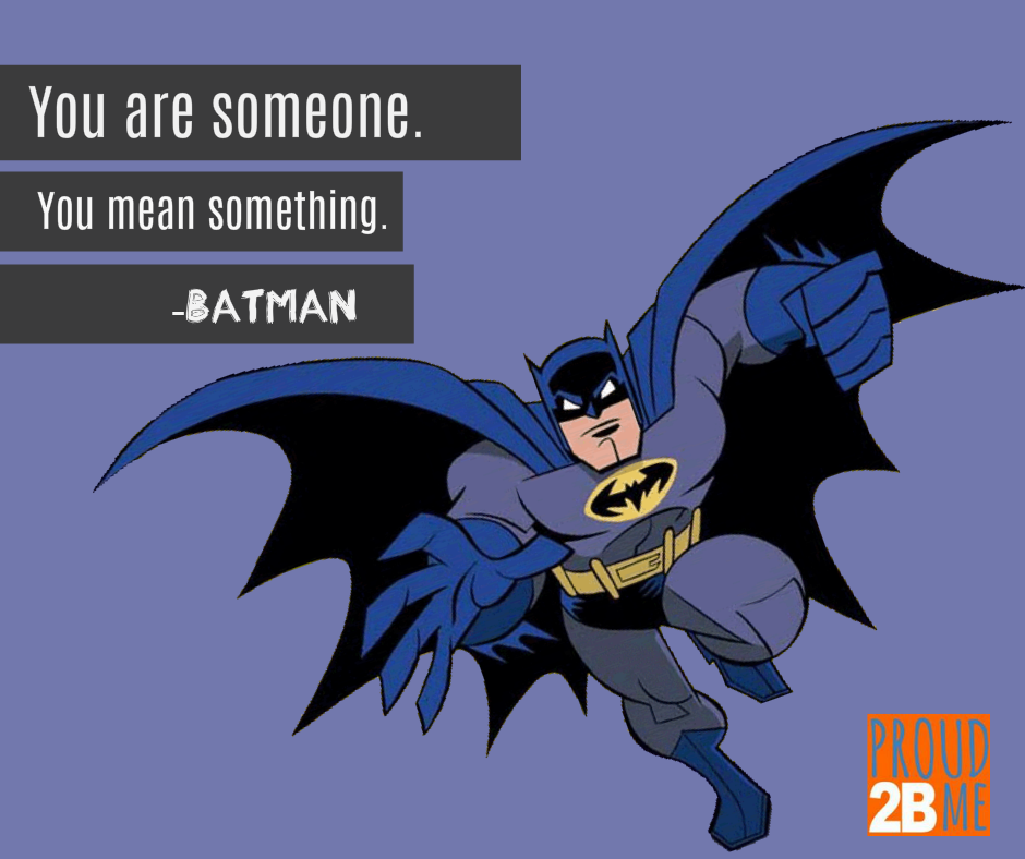 Proud2BmeUS's tweet photo. You matter. #NationalSuperheroDay https://t.co/aFJAi8b8to