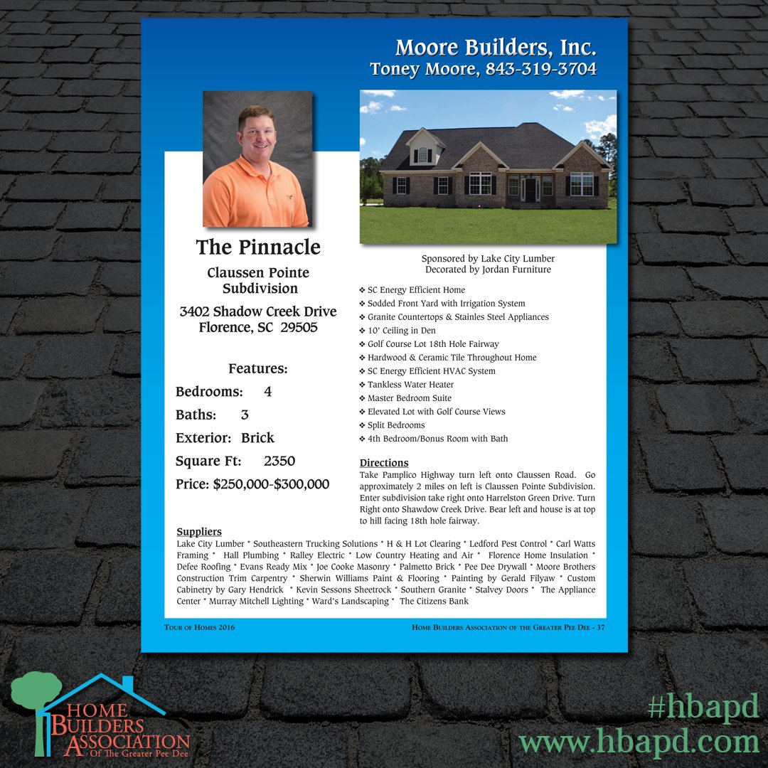 hbapd's tweet photo. "The Pinnacle" - Moore Builders, Inc. https://t.co/nbdLhUD1aa
#hbapd #florence #peedee https://t.co/of436GXd9Z