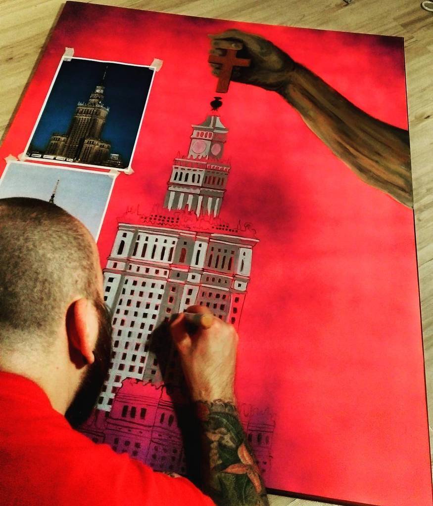 BrujaMaracc's tweet photo. Warszawa #warszawawa #wwa #art #streetart #obrazy #obraz #sztuka #sztukanascianie #painting #paint #malujemy #rysow… https://t.co/W2Brm8Oenw