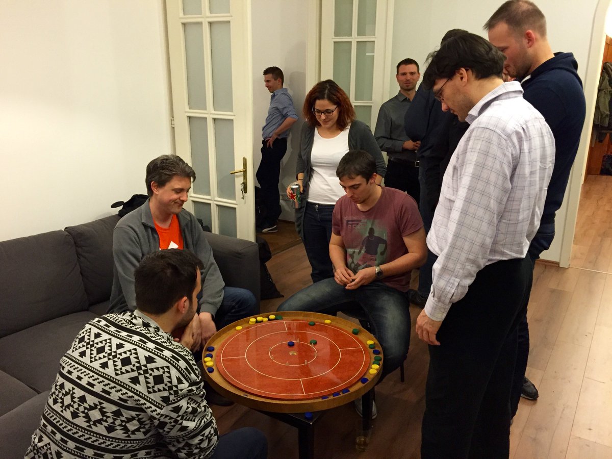 5NEThu's tweet photo. #BDUG’s Game. Crokinole. Thanks @Reea_Romania and @drupalhu https://t.co/dSlvNi3OUh
