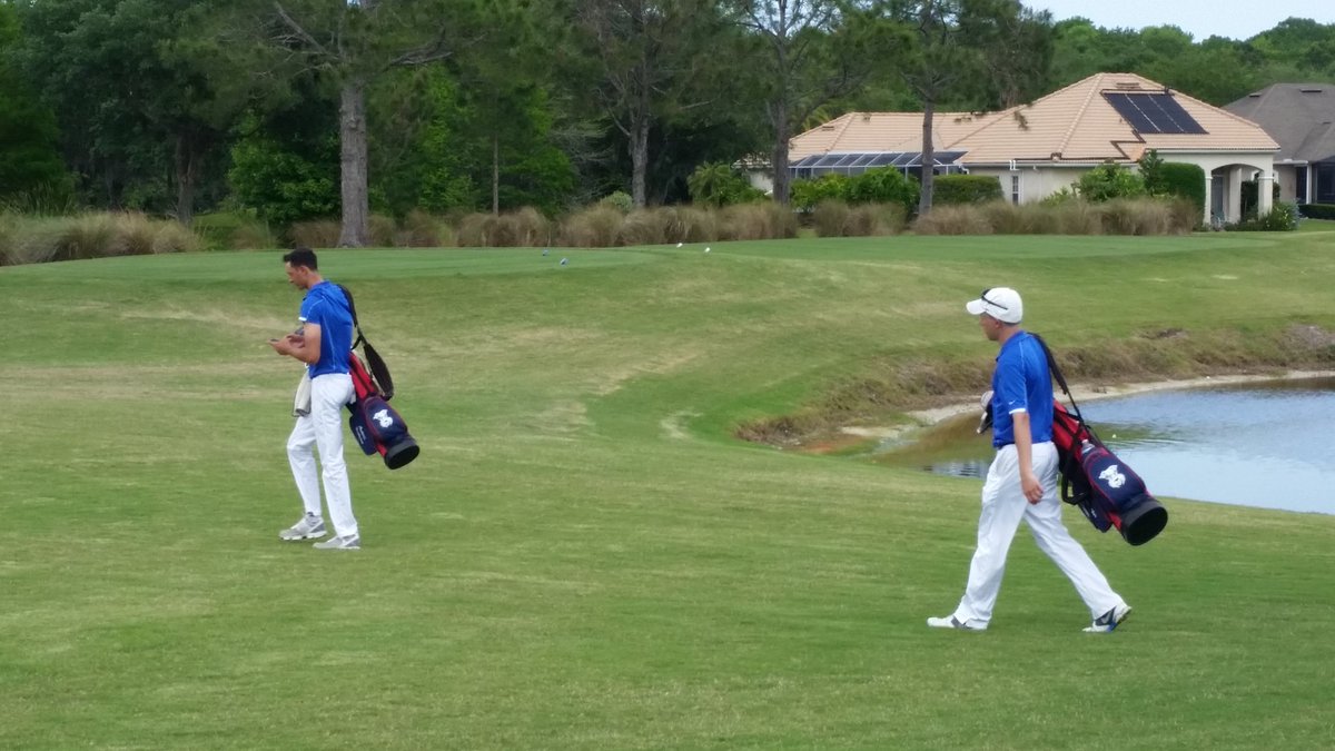 sfcmensgolf's tweet photo. Practice  at lpga international.#sfbkmgolf 1st round 8am tomorrow live scoring on https://t.co/AR1IDpVLLh. #necgolf https://t.co/e0mBdygMo7