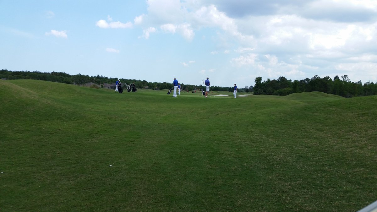 sfcmensgolf's tweet photo. Practice  at lpga international.#sfbkmgolf 1st round 8am tomorrow live scoring on https://t.co/AR1IDpVLLh. #necgolf https://t.co/e0mBdygMo7
