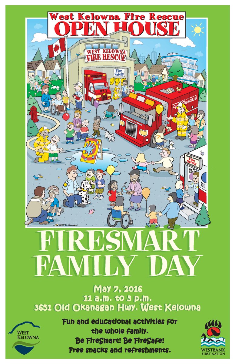 westbankfn's tweet image. FireSmart Family Day is just around the corner, on May 7 11am-3pm. Bring the whole family for some fun activities!