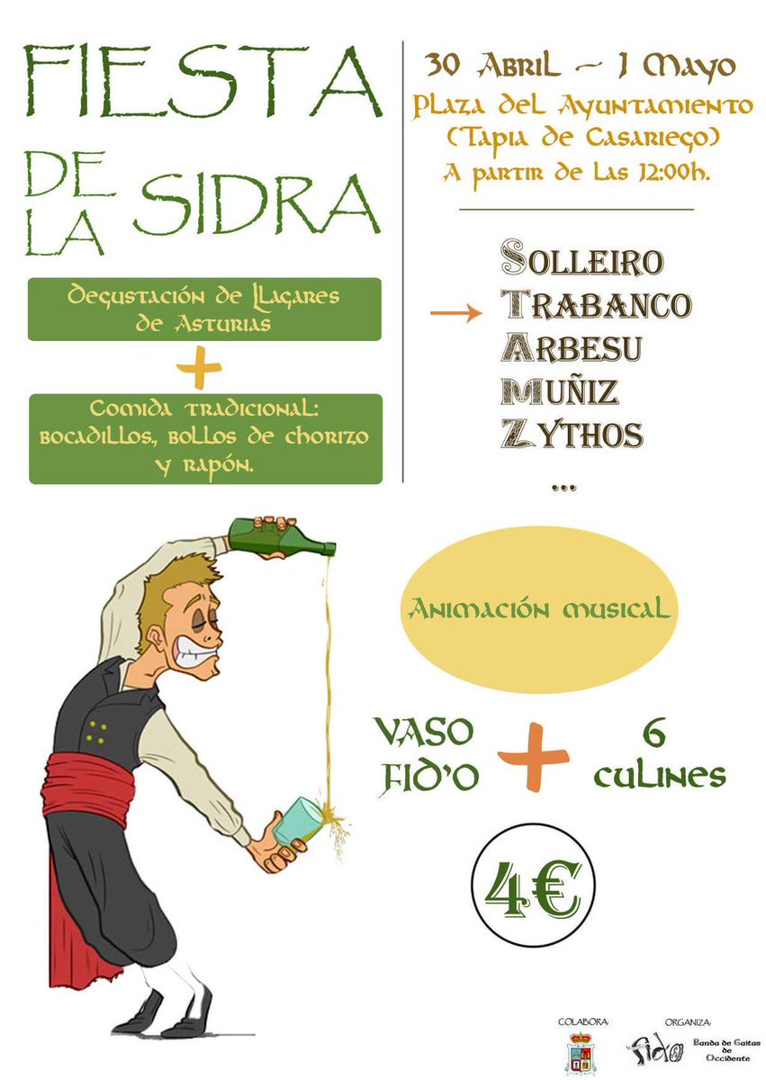 Este finde largo toca disfrutar del occidente de Asturias #TapiadeCasariego Fiesta #Sidra y #Castropol #SomosLaOstra