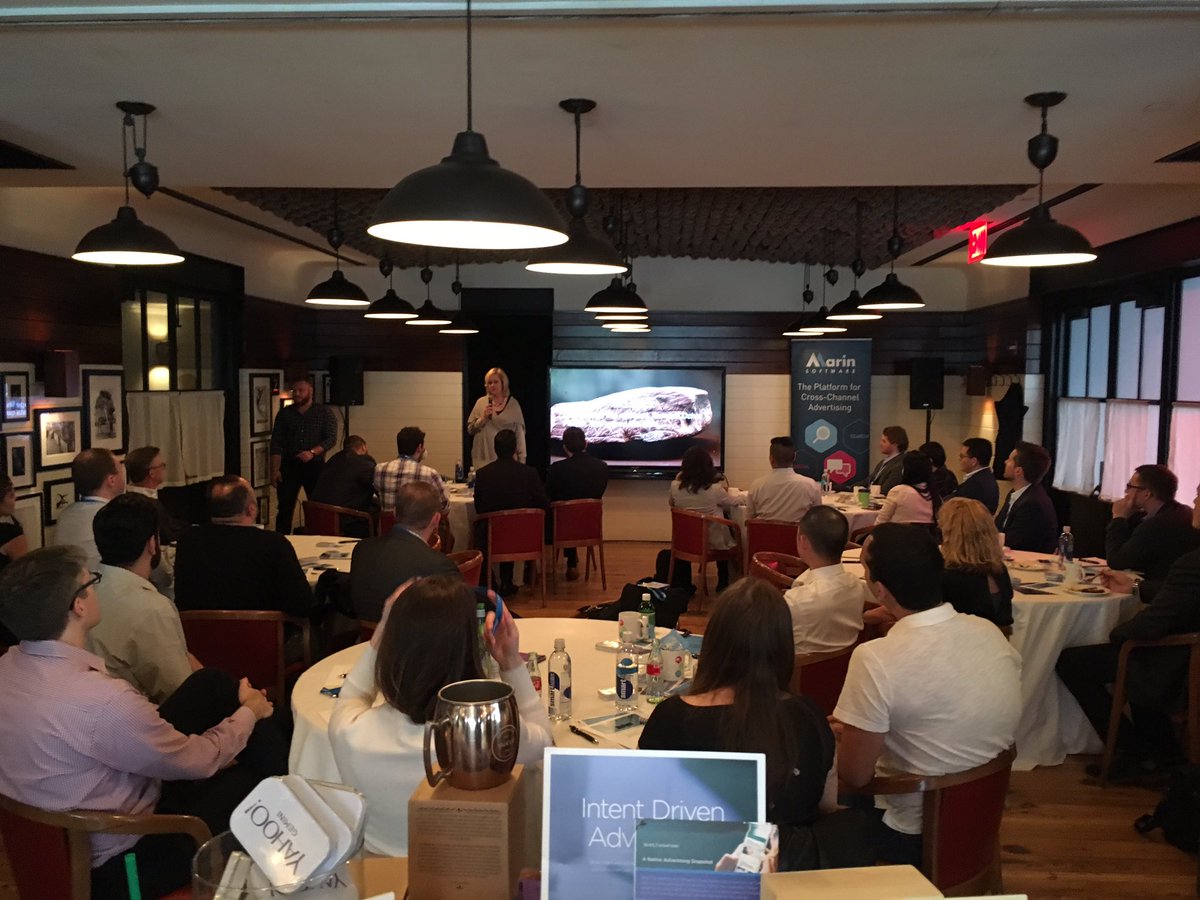 The "Power of Prediction" delivered by @DainaMiddleton <a href="/MarinSoftware/">Marin Software</a> Exec Summit NYC