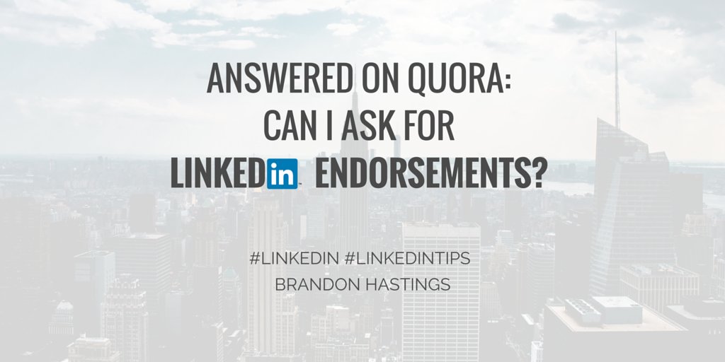 WritePrecisely's tweet image. Answered on @Quora: Can I ask for #LinkedIn endorsements? bit.ly/1QDsu9m |#LinkedInTips #QuoraAnswers