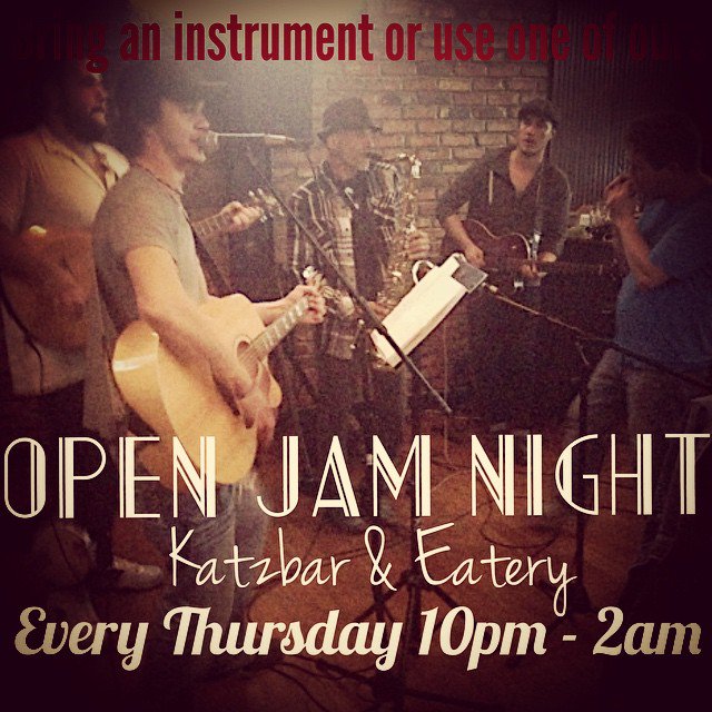 Thursday $16 Pitchers #AllDay+ OPEN MIC @10pm #KATZ #GreatFood #Sports #EntertainingLiveBands