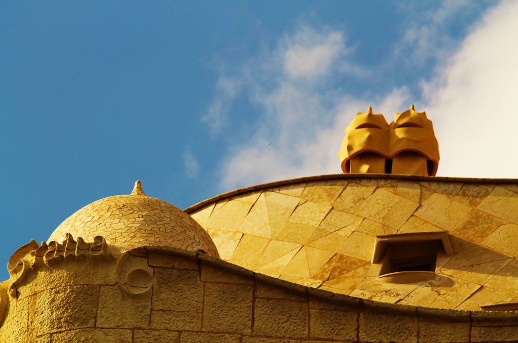 La Pedrera is an amazing place where #creativity #architecture and #art are the same #soul. #Barcelona
