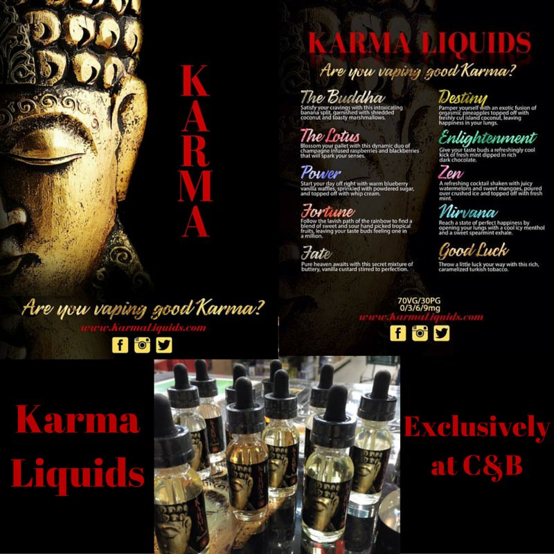 candbdist's tweet photo. #karmaliquids #vape #vaping #gastoniavapers https://t.co/7VIxeYzT0O