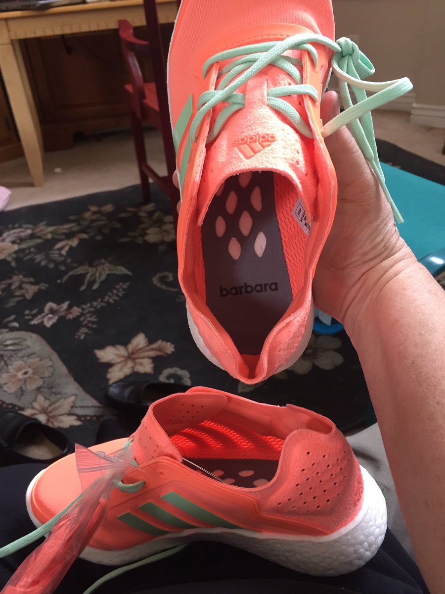 asandersb's tweet photo. Bet you can't guess whose shoes these are!  Thanks Candace &amp; Joey &amp; boys! #Adidas https://t.co/K1n8YfVDLp