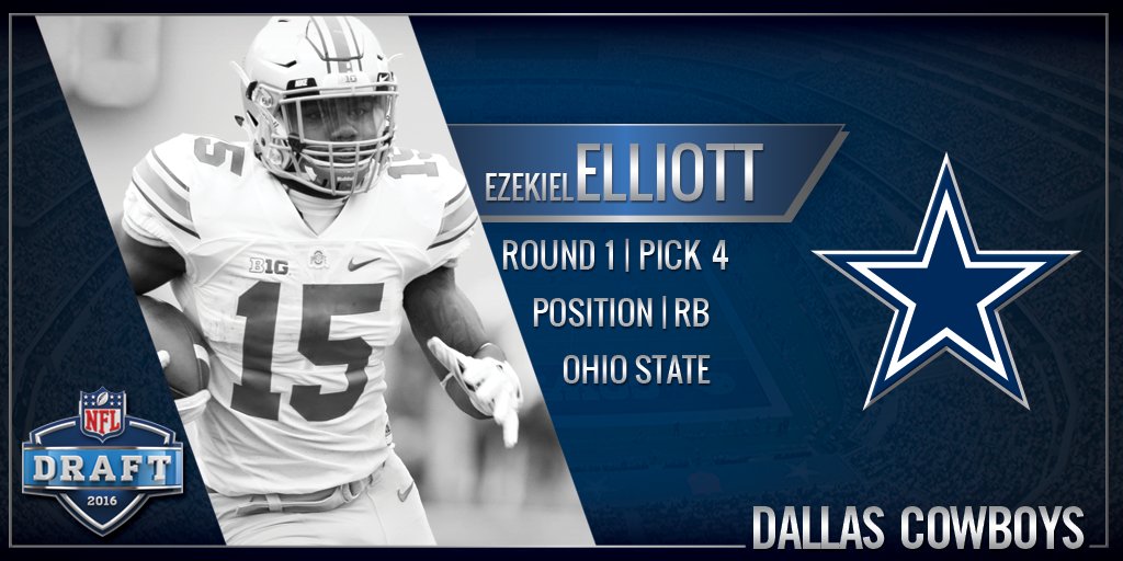 Welcome to the Dallas Cowboys @EzekielElliott #CowboysDraft