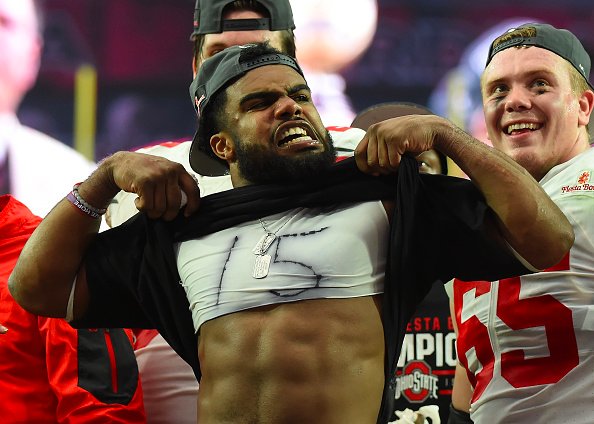 ESPNNFL's tweet image. "Ezekiel Elliott is the #1 player in this draft, if you ask me." -- Gruden #DALpick