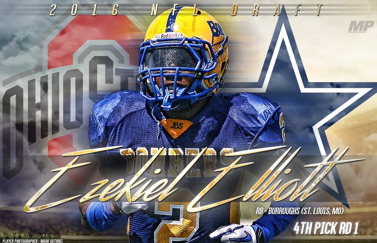 Ezekiel Elliott Cowboys RB Ezekiel Elliott HS track titles minutes