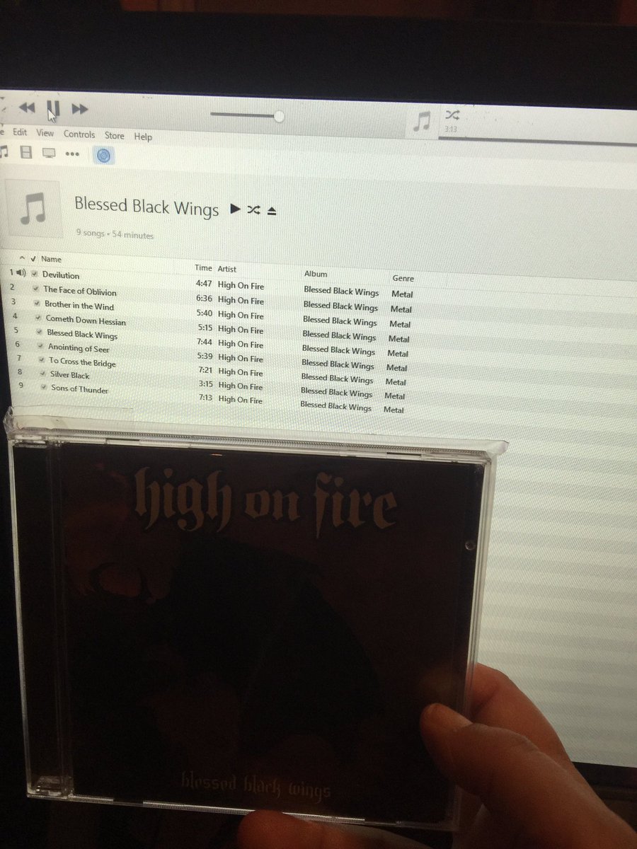 Fuck the draft when you can listen to @HighonFireBand #blessedblackwings