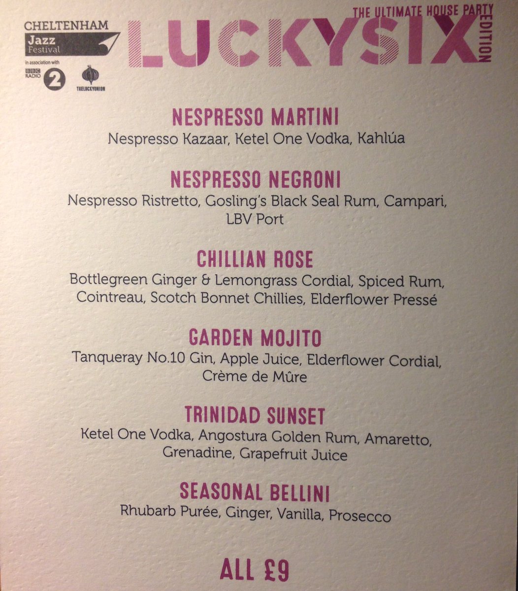 sb_bottlegreen's tweet photo. Thanks @TheLuckyOnion for such a great spot for @bottlegreen on your Lucky 6 menu during #cheltenhamjazzfestival 🎷x https://t.co/cT8wDxqVlW