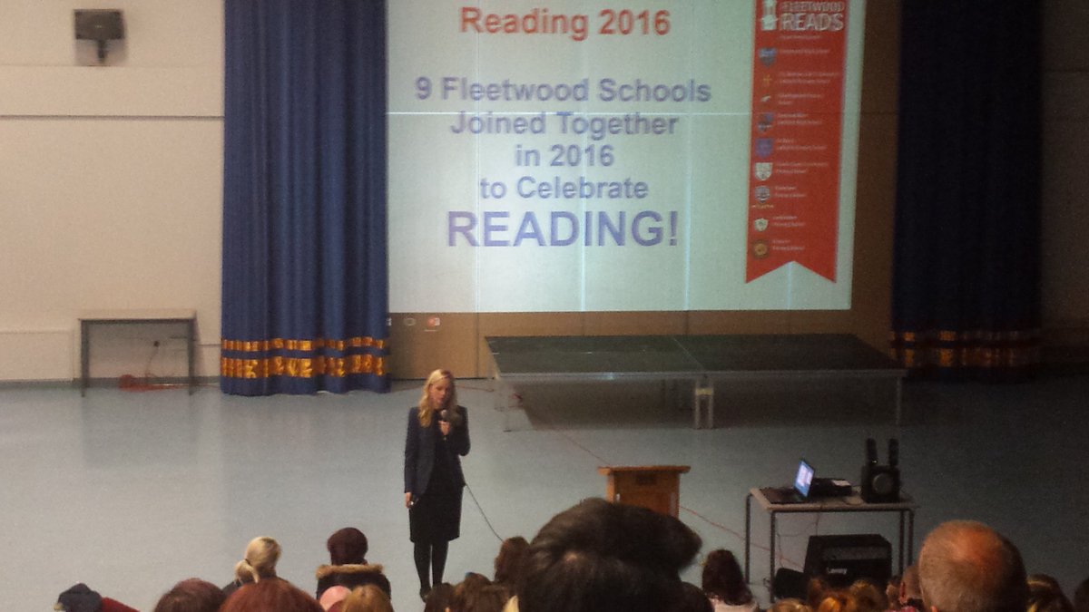 Sharing a love of reading in Fleetwood.