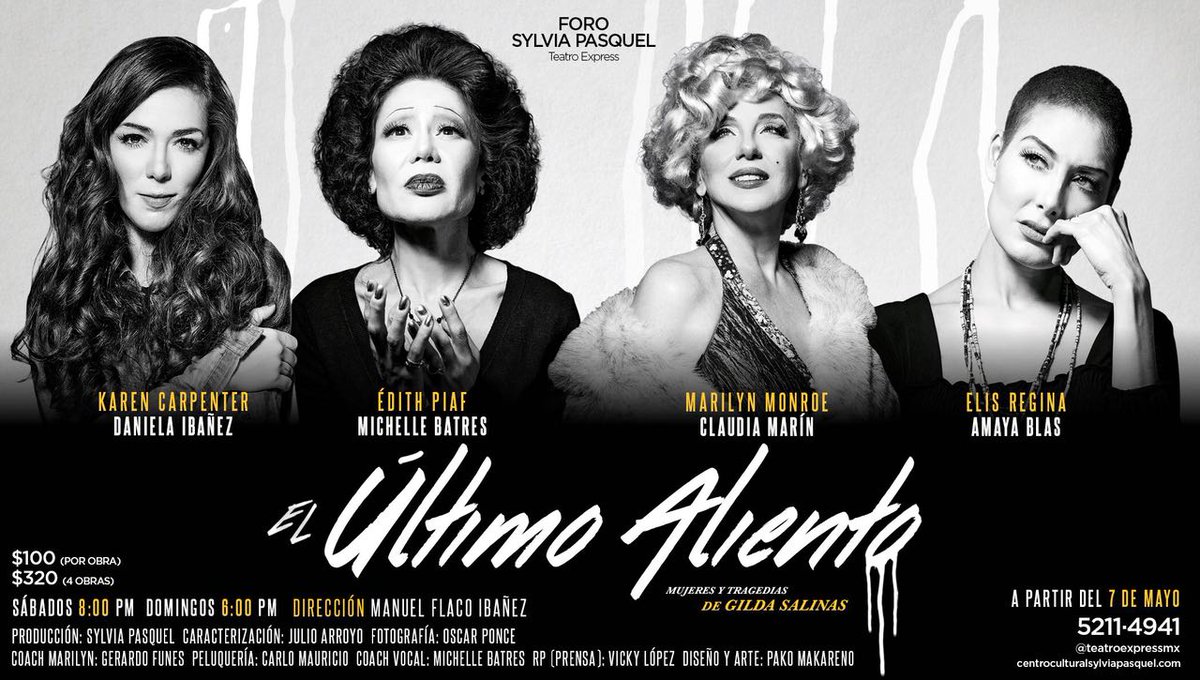 ForoPasquel's tweet photo. PRÓXIMAMENTE @SylviaPasquel 
@TeatroExpressMx 
SÁBADOS A PARTIR DE LAS 8:00 PM
DOMINGOS A PARTIR DE LAS 6:00 PM https://t.co/tJs8R834ZS