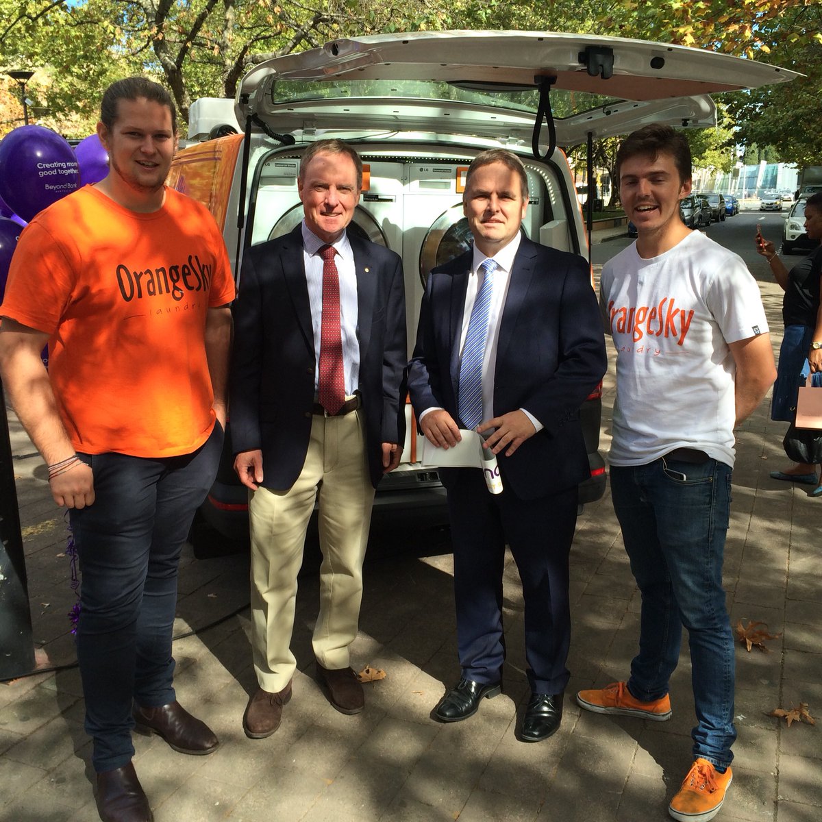 peterrutter's tweet image. 2016 Australian of the Year David Morrison AO with @BeyondBank to support the launch of @OSLaundryAU in Canberra