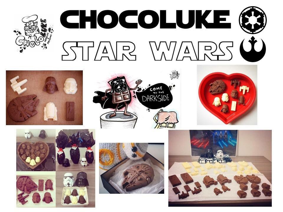 _ChocoLuke's tweet photo. #ChocoLuke #Chocolate #StarWars #MilleniumFalcon #DarthVader #Stormtrooper #XWing #HanSoloCarbonite #R2D2 https://t.co/9lEmwvKJ1J