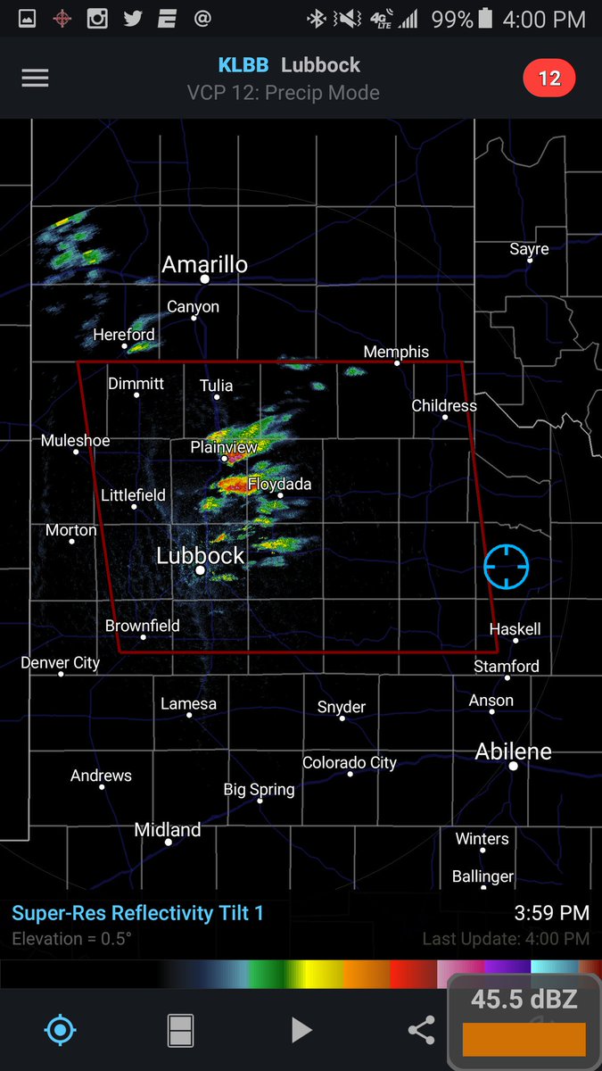 StormWarriorsTV's tweet photo. About to enter #Tornado Watch area and storms already firing.  Live feed at https://t.co/ti6mfy3tRX #txwx https://t.co/0uG2XQKgxP