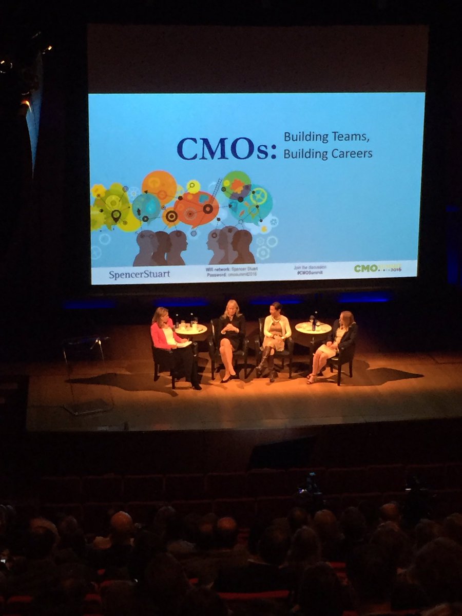 sedlock's tweet image. Rich discussion about marketing, talent and leadership at our 2016 #CMOSummit. Great moderating @taniabinder!