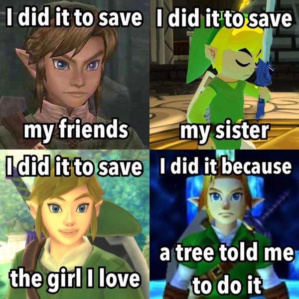 ChiveGaming's tweet photo. "And if a tree told you to jump off of a bridge!" https://t.co/UD6TVrBNIK