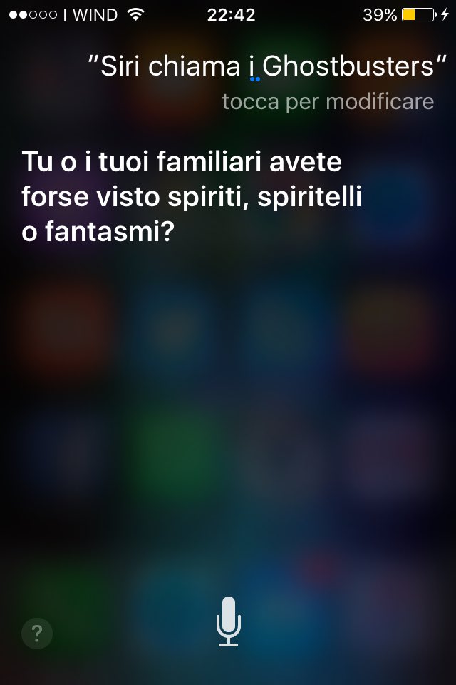 AndyOnTheWheels's tweet photo. #siri rocks! #ghostbusters #whoyougonnacall ? https://t.co/aBPwx8Eq0L
