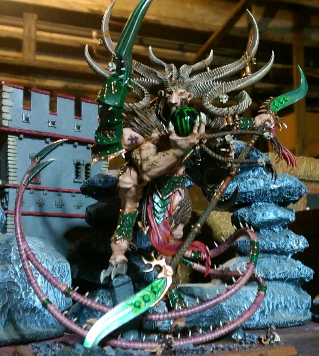 KyeBaker's tweet photo. Four armed Vermin lord finally finished. Well maybe, I'll see how I feel tomorrow. #AOS #warmongers. https://t.co/550QgvBKVe