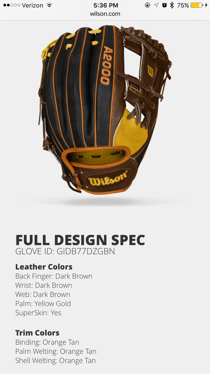 AJMcInnis34's tweet photo. Here is my custom Wilson a2000 for the 2016 ASG! @wilsonballglove #GoCustomASG https://t.co/S4LxzyuuNS