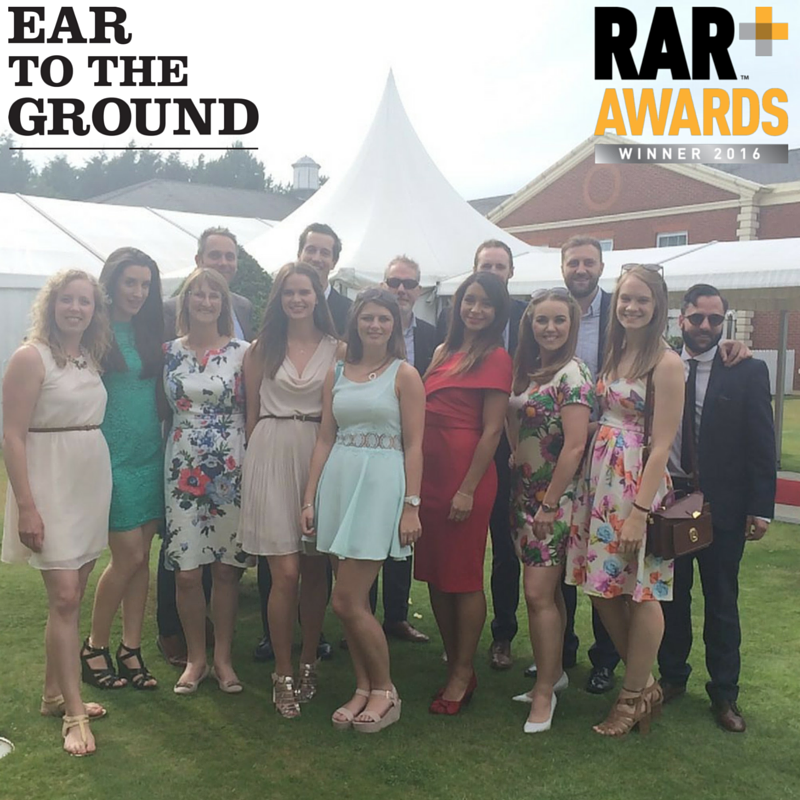 Well done <a href="/eartotheground/">Ear to the Ground</a> for their "Sponsorship combined" win
#RARAwards