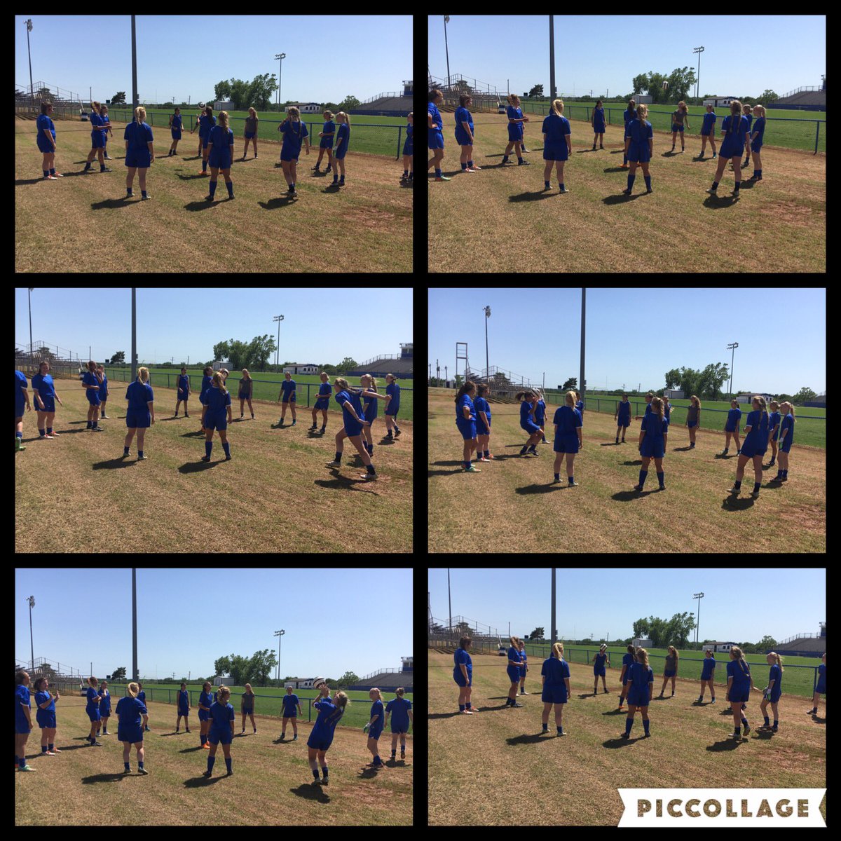 The #bcbobcats ended practice with a game of Head Catch today!#bcsoccer #clowder