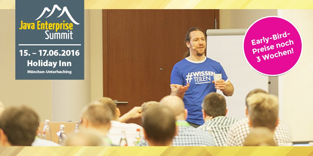 JavaESummit's tweet image. Sichere dir noch bis zum 19. Mai deine Teilnahme für den #JavaESummit zum Early-Bird-Preis! ow.ly/4n4bZr