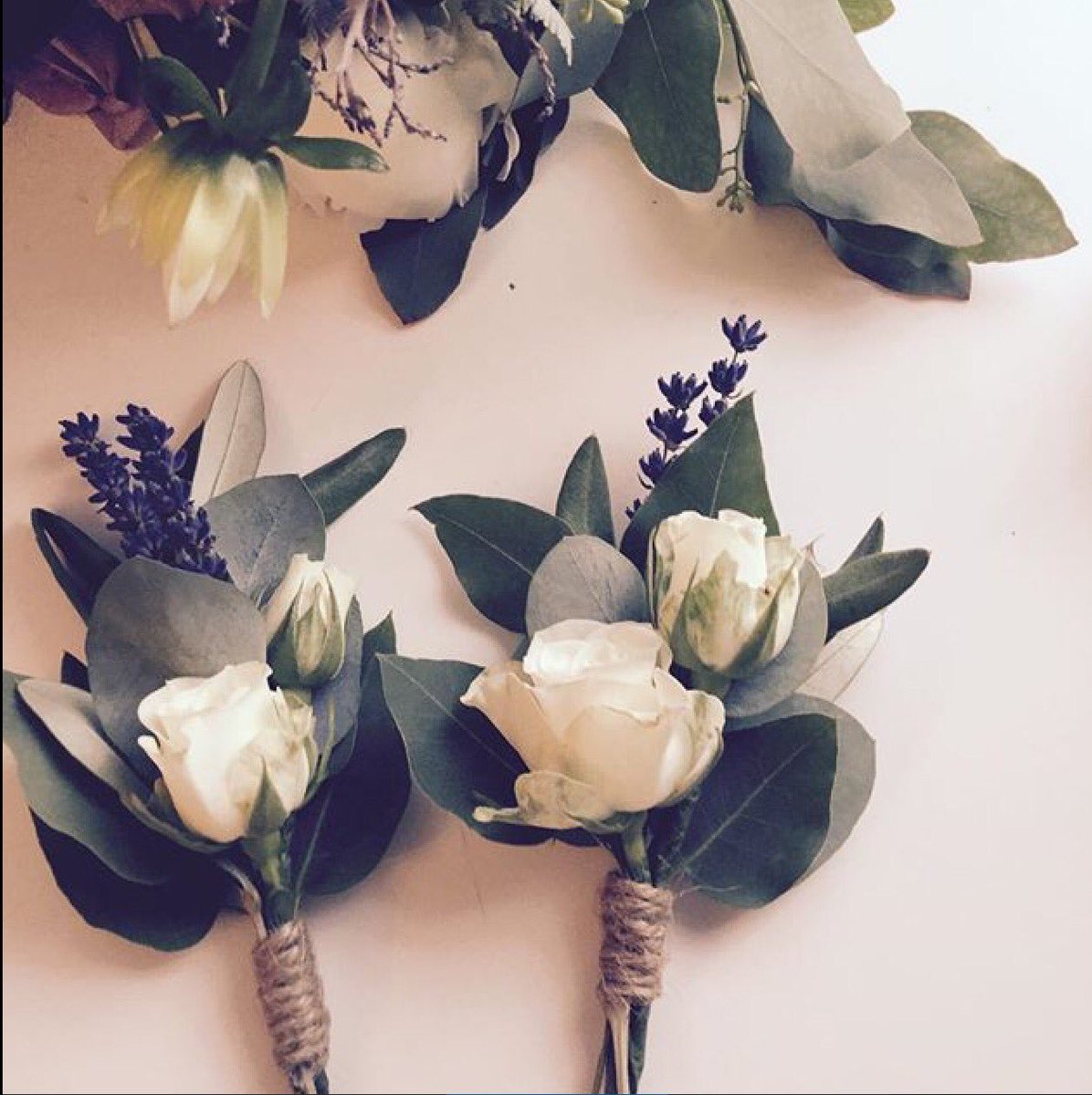 Wedding Buttonholes #Flowers #Weddings #Lavender #bespoke #London <a href="/bluebellsflower/">bluebell flowers</a>