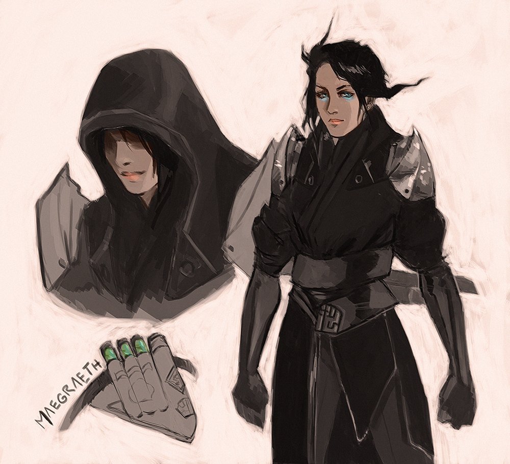 Been designing for my Oc. #ff7 #finalfantasyVII #SOLDIER #twitart  #artistsontwitter #gaming, image size:1000x909