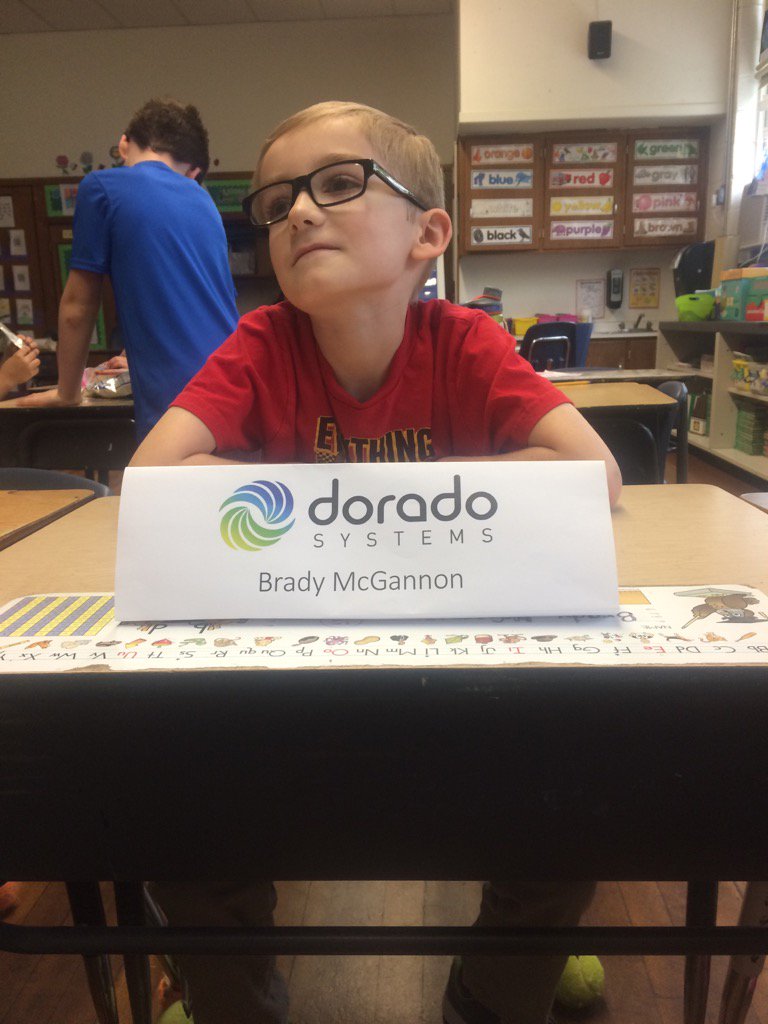 Feeling so cool after #TakeYourKidToWorkDay!  #tatemtigerpride