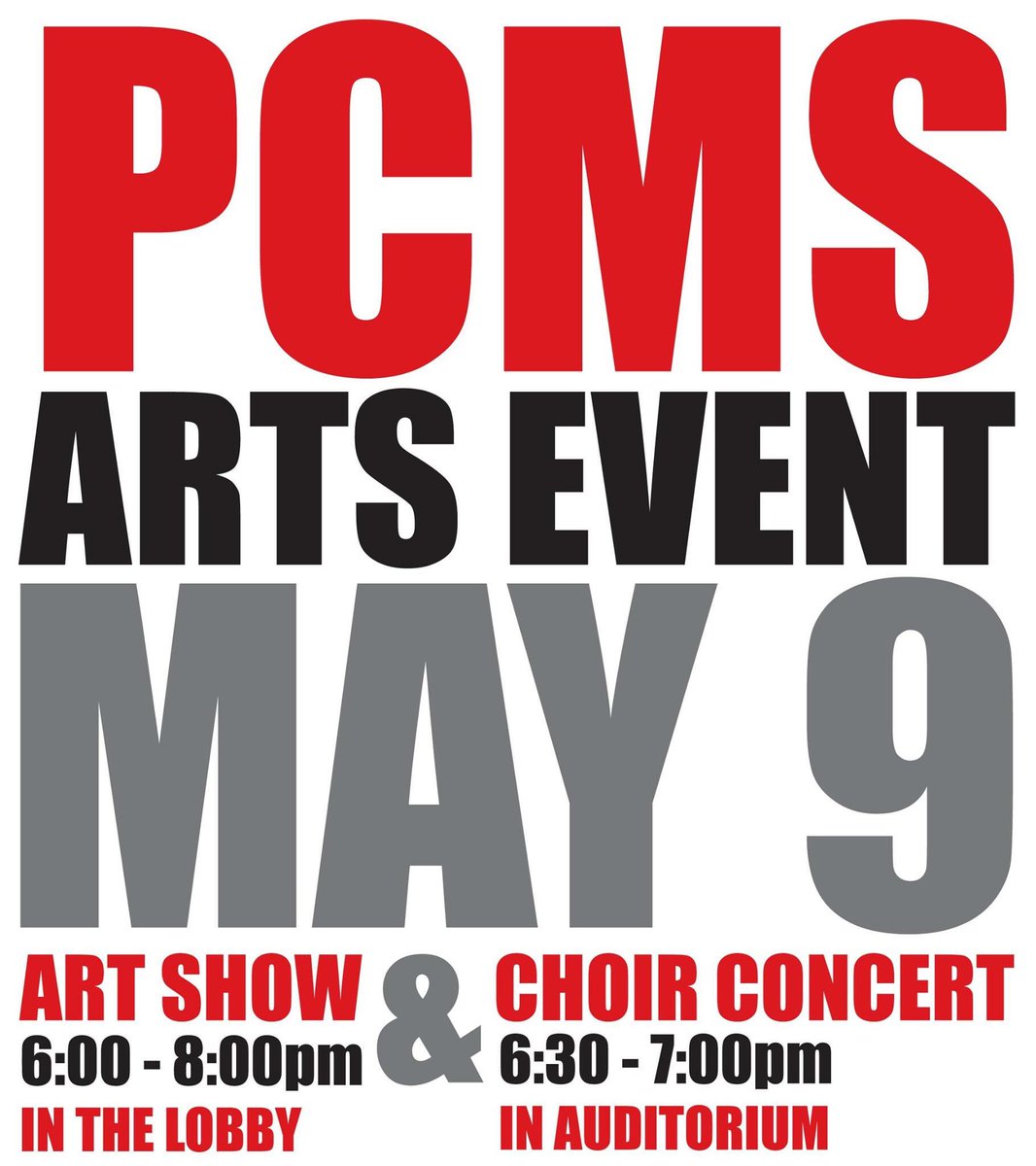schwiessie_PCMS's tweet photo. Come out and support the students!! https://t.co/I08k5KaRYY
