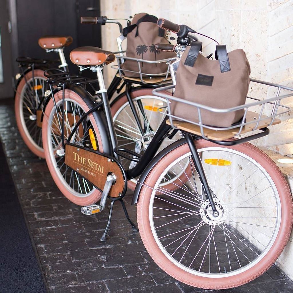 republicbike's tweet photo. These custom beach cruisers for @thesetaimiamibeach are a perfect way to explore #SouthBeach. Loving those bespoke … https://t.co/4mpYFdLYow