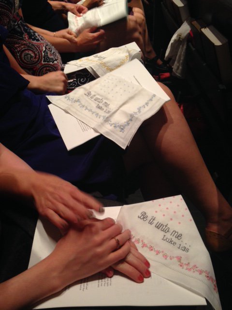 ConcordiaSem's tweet photo. "Be it unto me" (Luke 1:38). We love our Sem wives & the hankies they held on #CallDay2016. https://t.co/EXAWT8IqE8