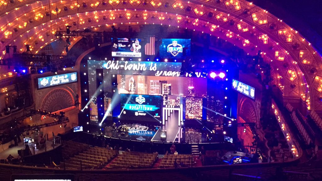 NFLDraftShow's tweet image. We are LIVE from Chicago for the NFL Draft! Listen in for every pick only on @PSUComRadio: psucomradio.com