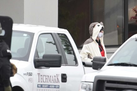 Progressive in a panda suit threatens to blow up Fox 45 building in Baltimore