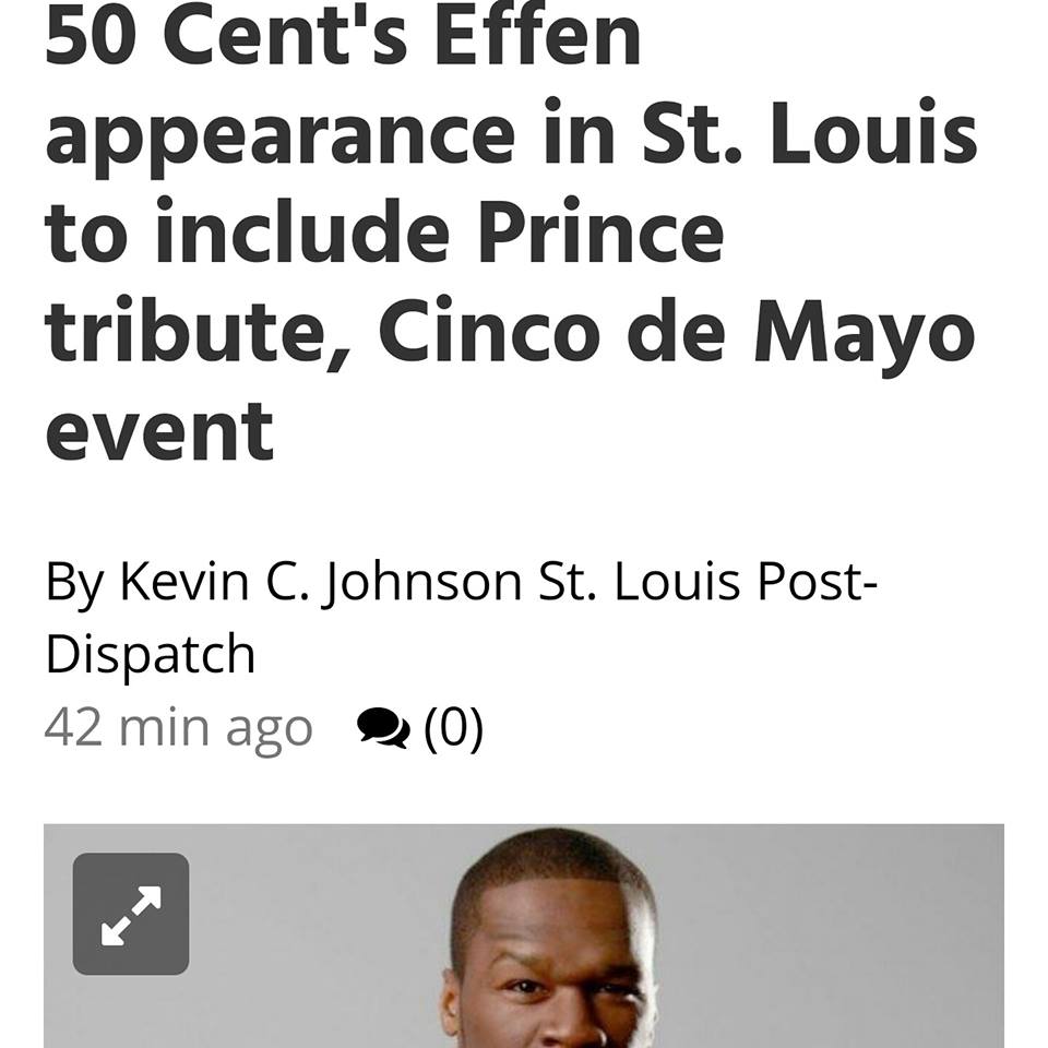 cafesoulstl's tweet photo. ST. LOUIS! This is NOT your typical CincoDeMayo! Tribute to Prince + 50 Cent + Live Band = https://t.co/BfRWaUhllC https://t.co/Kb0OmzTh3p