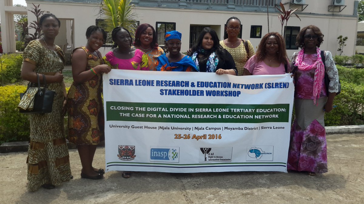 tpsongu's tweet photo. Women in high education fully endorsed the establishment of the Sierra Leone Research &amp; Education Network (SLREN) https://t.co/jtf96xyMaq