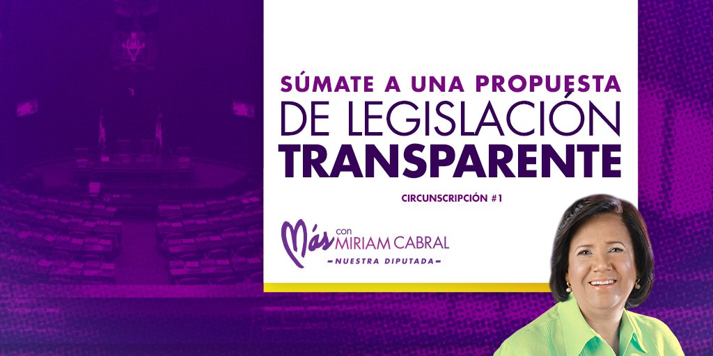 MiriamCabralRD's tweet photo. "Miriam propone un gobierno con valores, que invierta en la gente". #MásConMiriam https://t.co/gbCBUAUrzp