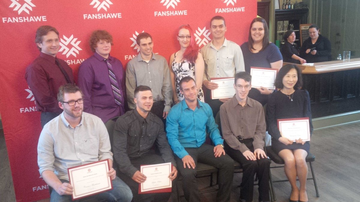 #Fanshawe St Thomas / Elgin Campus student award recipients - so proud! #Fanshaweforever @RossFair1 #FanshaweAlumni