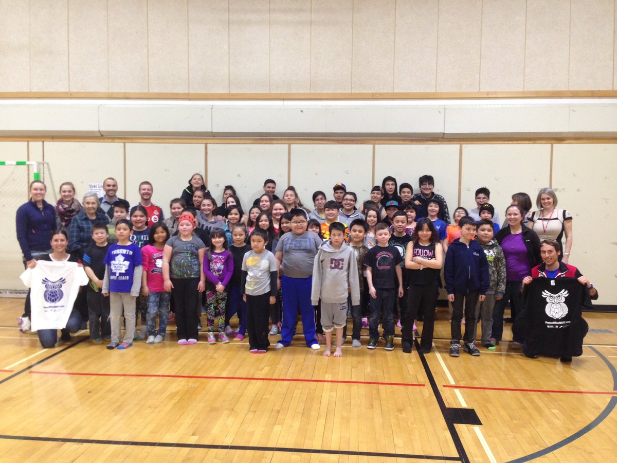 Lots of smiling faces this afternoon in Fort Resolution, population 450! <a href="/brendanjgreen/">brendan green</a> <a href="/NTPC_News/">NTPC - Powering the North</a>