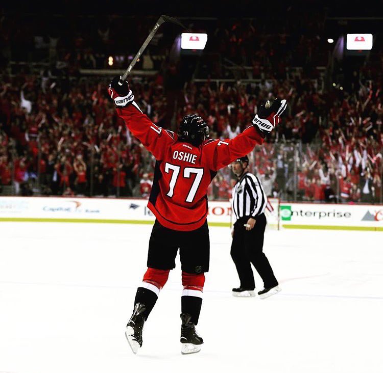 BauerHockey's tweet photo. Congrats on the hat trick @TJOshie77! Nothing like an OT winner! #Supreme1S #PlayExplosive https://t.co/km20KuIJB5