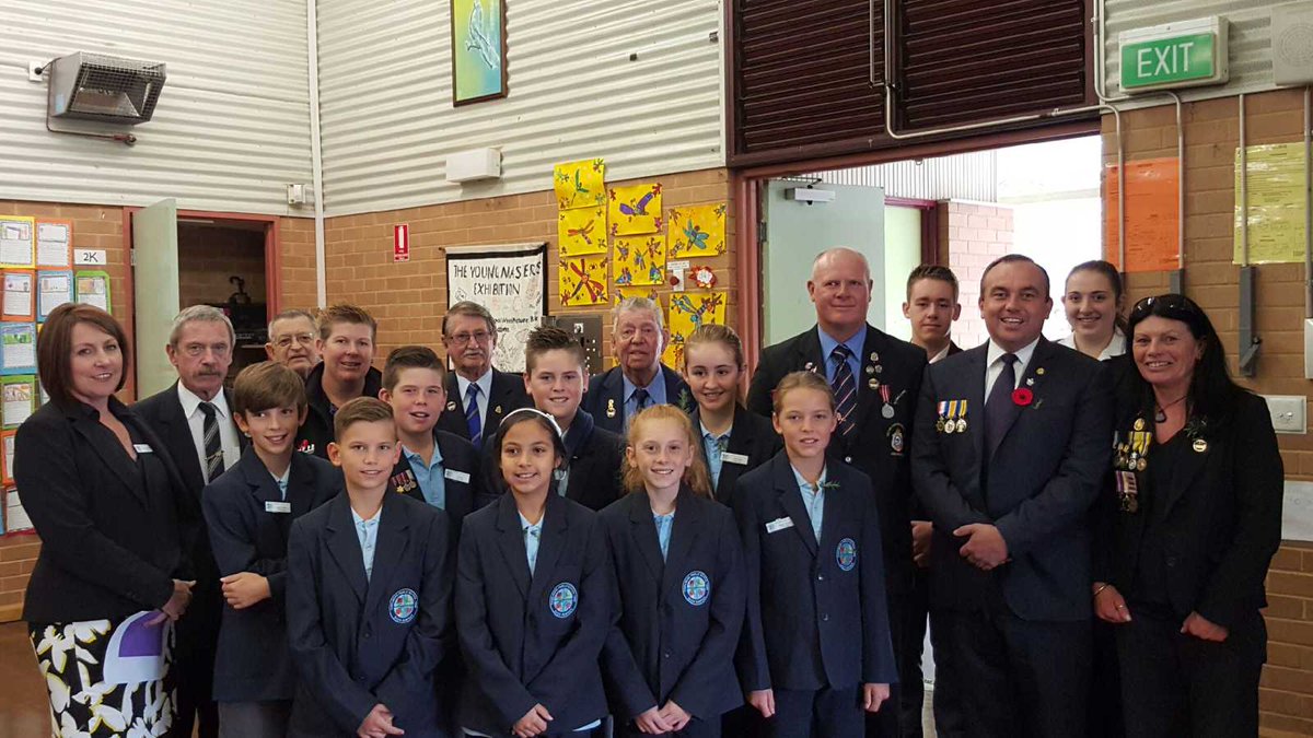 Today's ANZAC Day assembly at <a href="/ThirlmerePS/">Thirlmere P.S.</a>.